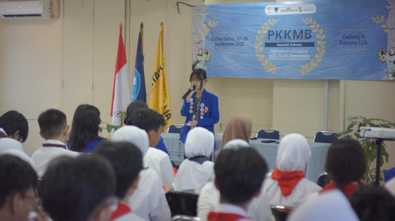 Sambutan oleh ketua BEM Universitas LIA