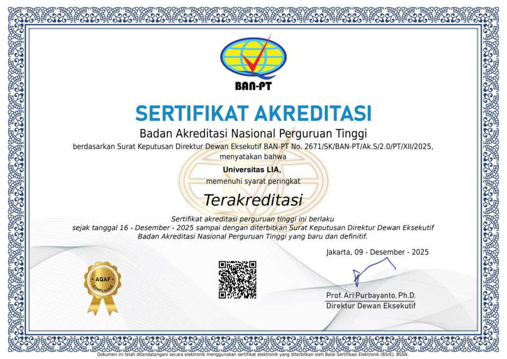 Universitas LIA Terakreditasi
